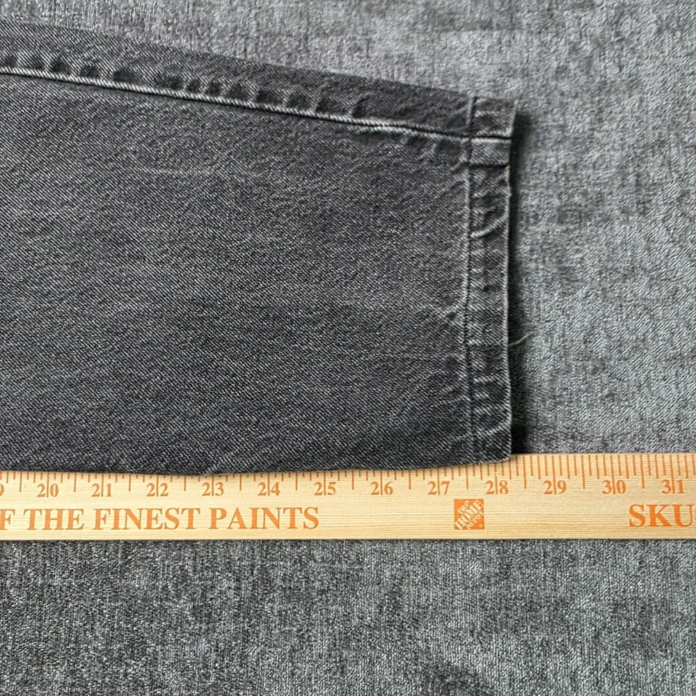 Vtg Levis 550 Jeans Mens 34x32 Fit 32x29 Black Orange Tab Relaxed 90s Denim USA